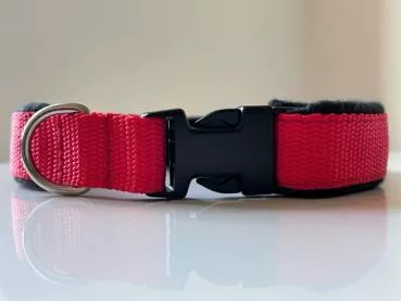 Welpenhalsband - rot/schwarz